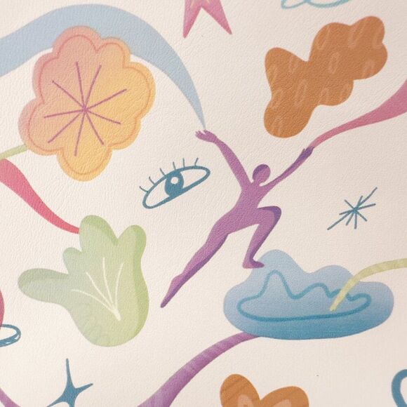 5/$20 NWOT Ipsy Glam Bag September 2024 Ethereal Landscape Pastel Faux Leather - Picture 4 of 6